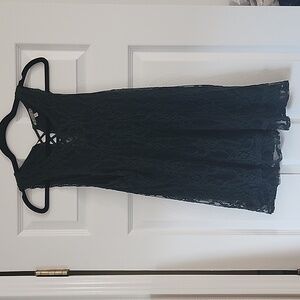 Gimmicks Deep Green Lace Tank Top